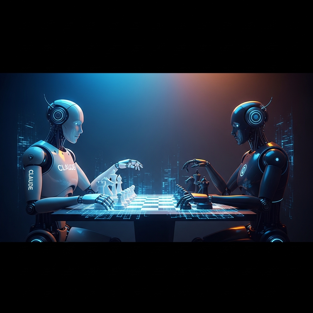 Cover — AI chess match between Claude and ChatGPT