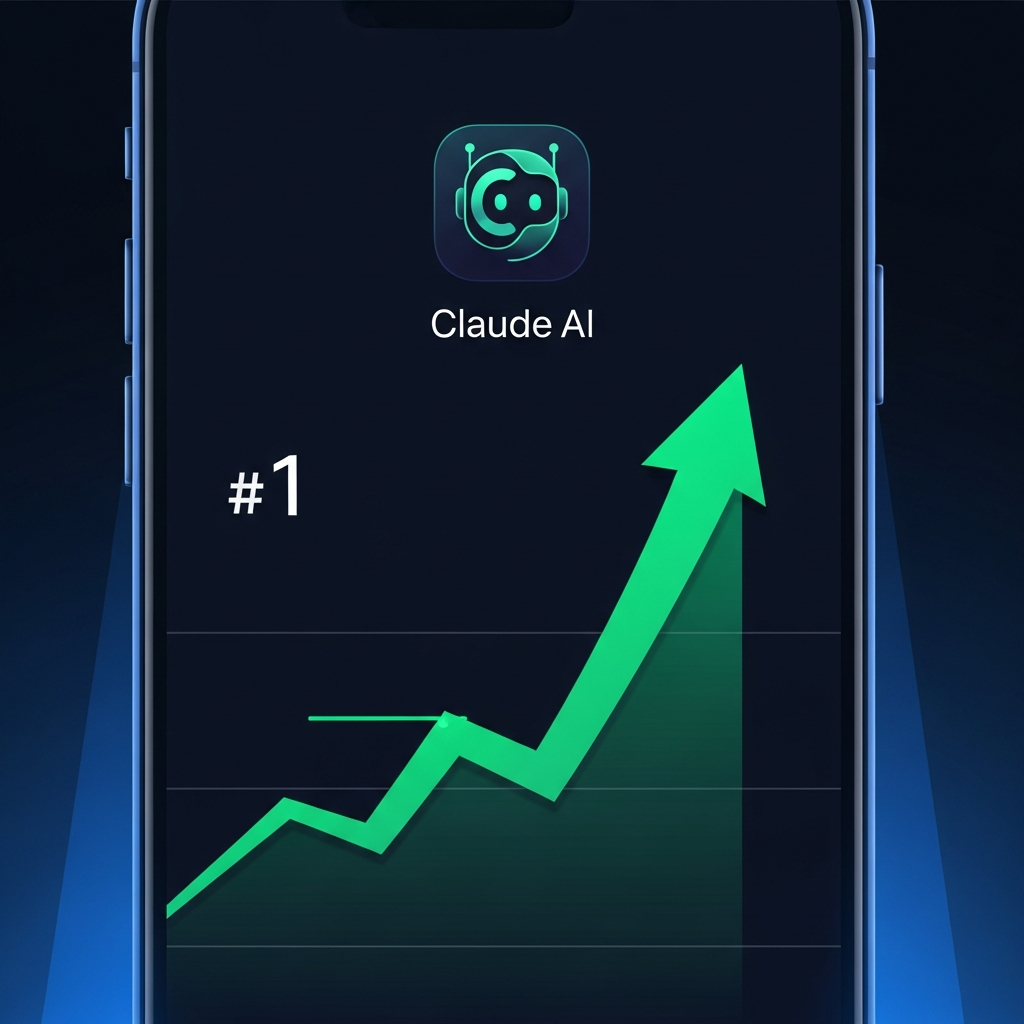 Claude rises in app store rankings